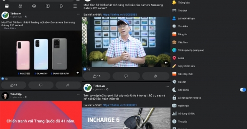 Ứng dụng Facebook Lite đã có dark mode