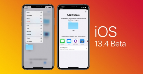 Đã có iOS và iPadOS 13.4 Developer Beta, có iCloud Folder Sharing rồi anh em